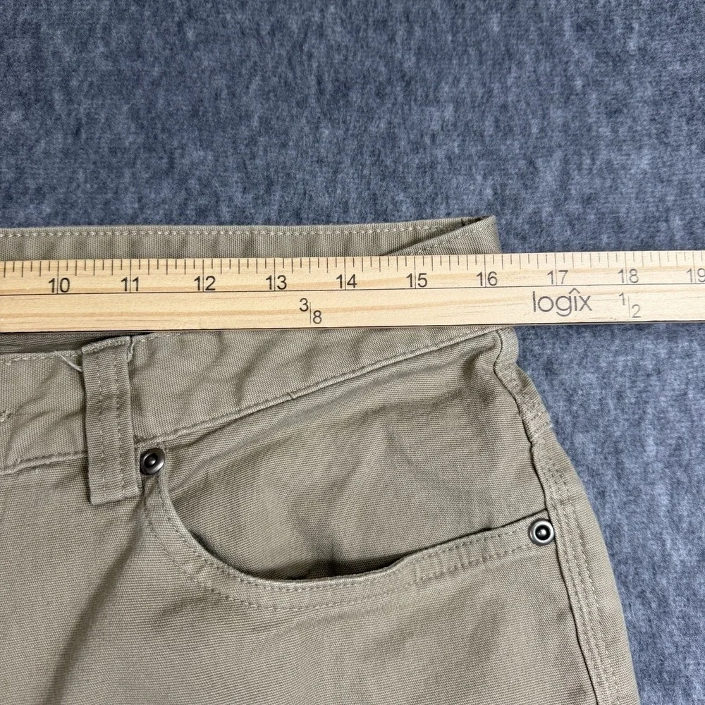 Duluth Trading Pants Mens 36x30 Khaki Flex Fire Hose Stretch Canvas Work